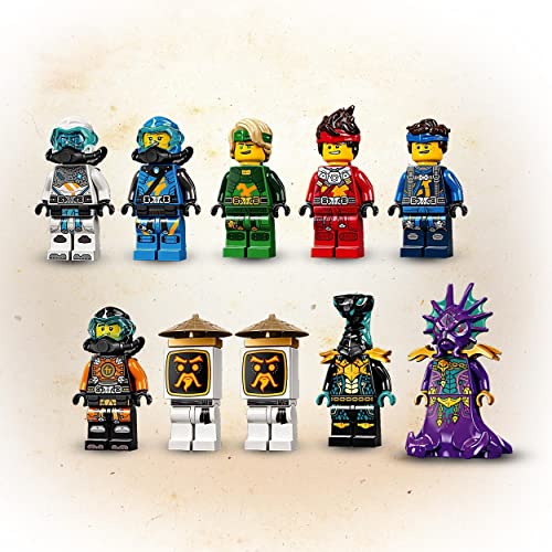 LEGO 71756 Ninjago Barco de Asalto Hidro, Submarino de Juguete para Construir con Mini Figuras, Set para Niños +9 Años