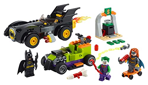 Lego 76180 - Juego de cartas de Batman vs. Joker y caza de persecución en Batmobil 76180 + revista de Lego Batman nº 16 (cómics, póster), con minifigura extra