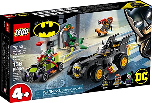 Lego 76180 - Juego de cartas de Batman vs. Joker y caza de persecución en Batmobil 76180 + revista de Lego Batman nº 16 (cómics, póster), con minifigura extra