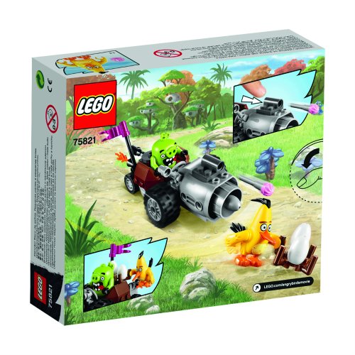 LEGO Angry Birds - Fuga en el Coche de los Cerdos, Juego de construcción (75821)