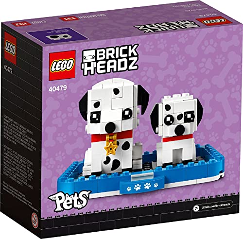 LEGO BrickHeadz Pets 40479 Dálmata, juego de perro y cachorro