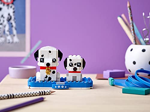 LEGO BrickHeadz Pets 40479 Dálmata, juego de perro y cachorro