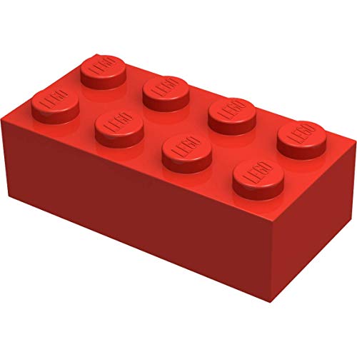 LEGO Classic - 100 Piedras con Separador de Piedras (2 x 4), Color Rojo