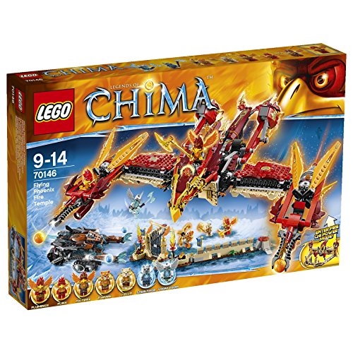 LEGO Legends of Chima - El Templo del Fuego del Fénix Volador, Juego de construcción (70146)