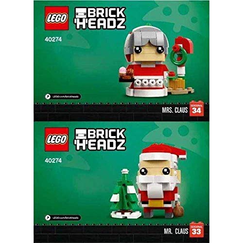 LEGO Mr. & Mrs. Claus - Wish a Happy Christmas with BrickHeadz™ Mr. & Mrs. Claus!