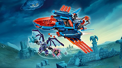 LEGO Nexo Knights - Halcón-Bláster de Combate de Clay, Set de Construcción con Avión y Monstruo de Piedra de Juguete (70351)