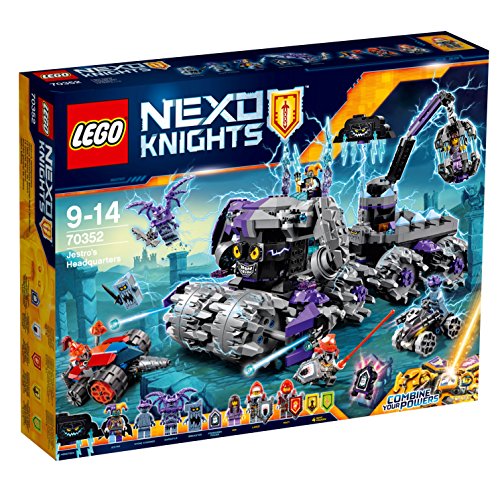 LEGO Nexo Knights - La Morada de Jestro, Juguete de Construcción de Aventuras con Grúa Perforadora (70352)