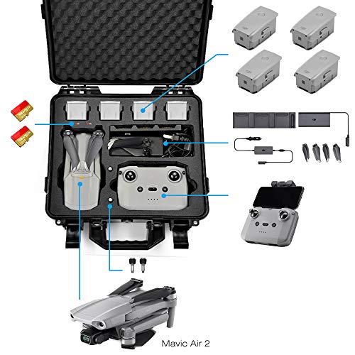 LEKUFEE Estuche de Transporte para dji Mavic Air 2S / Mavic Air 2 y Más Accesorios Mavic Air 2 (No Incluye Drones y Accesorios)