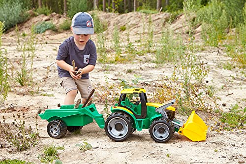 Lena 2123 - Potente Gigantes Tractor con Pala y Remolque, 100 kg de Capacidad, Aproximadamente 62 cm