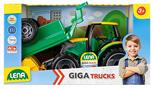 Lena 2123 - Potente Gigantes Tractor con Pala y Remolque, 100 kg de Capacidad, Aproximadamente 62 cm