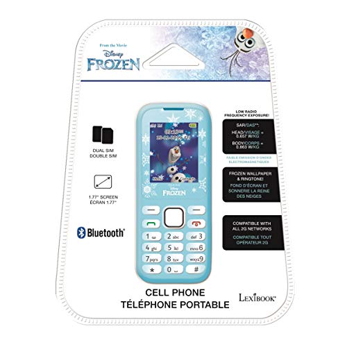 Lexibook GSM20FZ Teléfono móvil Frozen con bluetooth, color azul