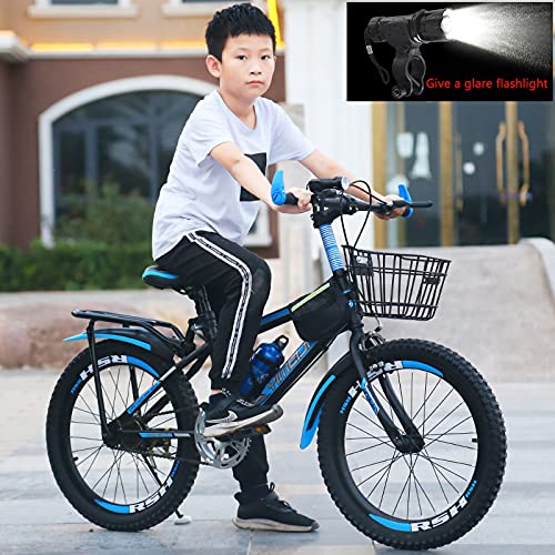 LICHUXIN Bicicletas para Niños De 20/22/24 Pulgadas, Elegantes Bicicletas De Cross-Country De Una Velocidad para Niños Y Niñas, MTB para Niños Y Jóvenes, Niños,04,22"