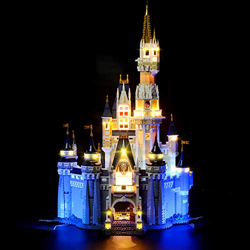 LIGHTAILING Conjunto de Luces (Castillo Disney) Modelo de Construcción de Bloques - Kit de luz LED Compatible con Lego 71040 (NO Incluido en el Modelo)