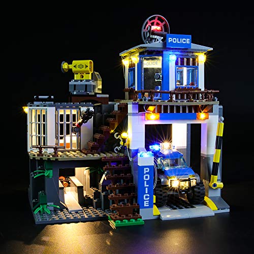 LIGHTAILING Conjunto de Luces (City Police Montaña: Comisaria Policía) Modelo de Construcción de Bloques - Kit de luz LED Compatible con Lego 60174 (NO Incluido en el Modelo)