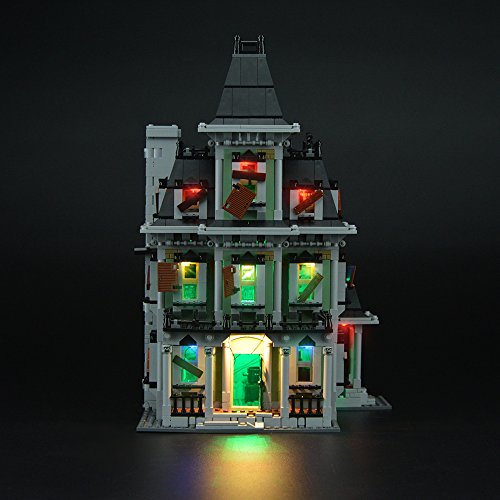 LIGHTAILING Conjunto de Luces (Monster Fighters Castillo con Monstruos) Modelo de Construcción de Bloques - Kit de luz LED Compatible con Lego 10228 (NO Incluido en el Modelo)