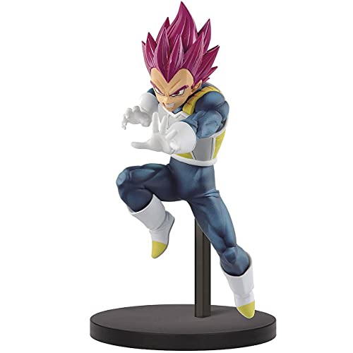 lilongjiao Dragon Ball Z Chosenshiretsuden II Super Saiyan God Vegeta 7.5 -inchs CLORURO DE POLIVINILO Figura