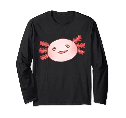 Lindo Axolotl Bebé Cara Gótica Pastel - Animal Kawaii Manga Larga