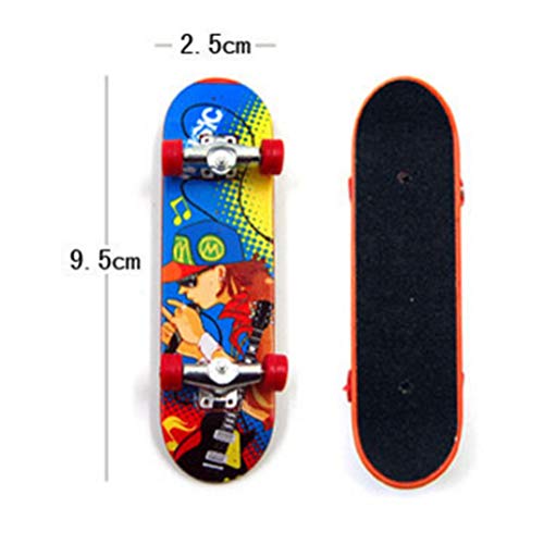 LIOOBO 5 unids Mini Diapasón Dedo Patineta Juguete Cubierta Camión Tablero de Dedos Regalo de los niños Color al Azar