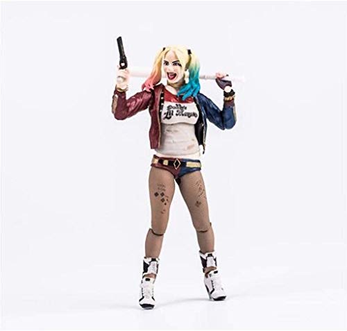 LIQIN Figura de acción de Harley Quinn Anime Suicde Squad Decoraciones Caja de regalo coleccionable Regalos para niños