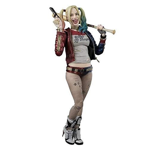 LIQIN Figura de acción de Harley Quinn Anime Suicde Squad Decoraciones Caja de regalo coleccionable Regalos para niños