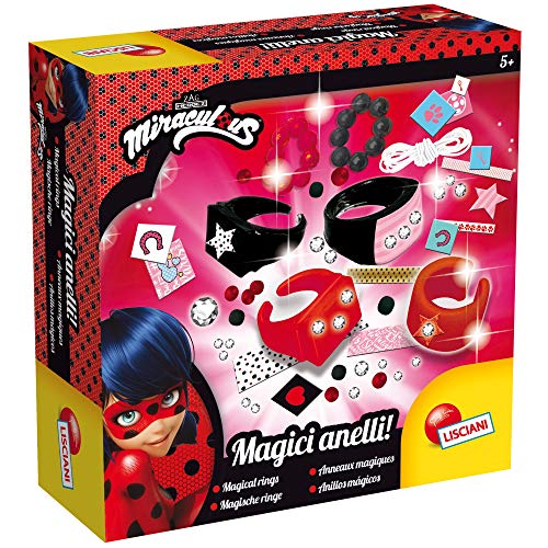 Lisciani - Miraculous Ladybug - Pocket Bijoux Crea tus Joyas - Juego creativo para niñas a partir de 5 años (66131) (Modelo aleatorio entre 3 versiones)