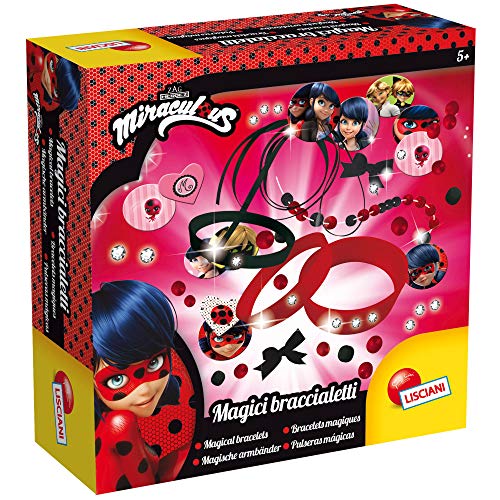 Lisciani - Miraculous Ladybug - Pocket Bijoux Crea tus Joyas - Juego creativo para niñas a partir de 5 años (66131) (Modelo aleatorio entre 3 versiones)