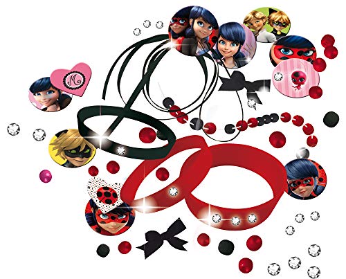 Lisciani - Miraculous Ladybug - Pocket Bijoux Crea tus Joyas - Juego creativo para niñas a partir de 5 años (66131) (Modelo aleatorio entre 3 versiones)