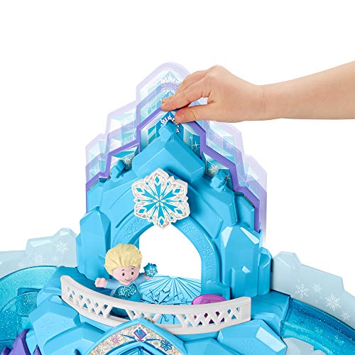 Little People - Disney Frozen Palacio de Hielo de Elsa, Juguetes Niños +2 Años (Mattel GKV24)