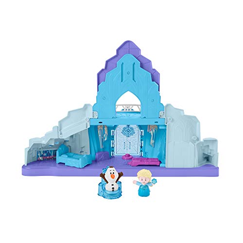 Little People - Disney Frozen Palacio de Hielo de Elsa, Juguetes Niños +2 Años (Mattel GKV24)