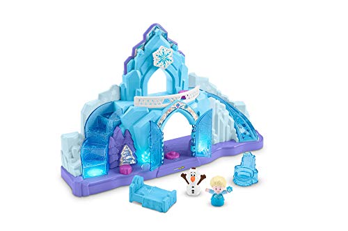 Little People - Disney Frozen Palacio de Hielo de Elsa, Juguetes Niños +2 Años (Mattel GKV24)