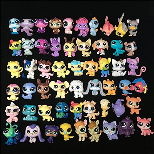 Littlest Pet Shop Juguetes Set aleatorio 10 piezas Lps animales gato perros figura niño regalos