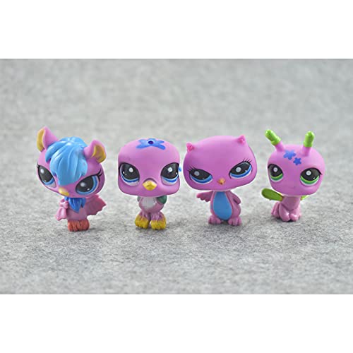 Littlest Pet Shop Toys Mini Figuras LPS Animal Cat Dog Bird Figuras de acción Niños Niños Juguetes de Navidad Regalo 24 unids / Set