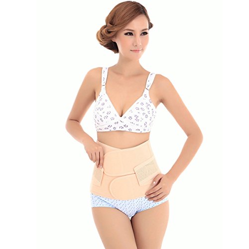 LIXBD Cinturón elástico transpirable de recuperación postnatal de la cintura del vientre Shaper tamaño M