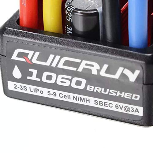 LIZONGFQ QuicRun 1060 Cepillado ESC 60A / 360A 2A / 5V 11.1V RC Pieza de Coche