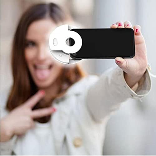 Llenar luz agradable selfie anillo de luz recargable mini clip en selfie círculo de luz con 36 LED para el teléfono inteligente Blanca