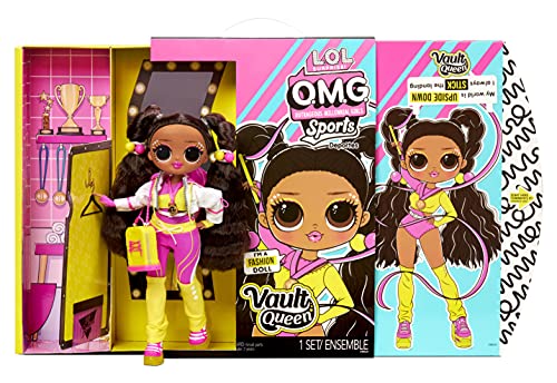 L.O.L. Surprise! OMG Sports Cheer Diva - Muñeca de Moda Gimnasia artística - con 20 sorpresas - Incluye Ropa, Accesorios y más - Coleccionable - para niños a Partir de 3 años