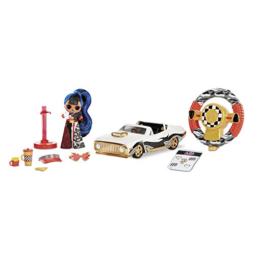 LOL Surprise RC Wheels Auto de Control Remoto con Muñeca de Edición Limitada - Movimiento hacia Adelante y Reversa y Volante Fácil de Manejar