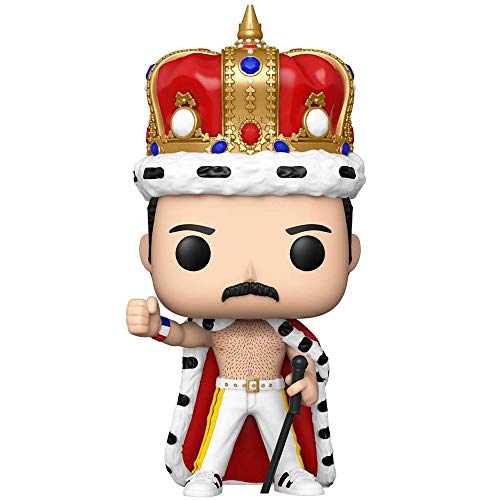 Lotoy Funko Pop Rocks - Queen Freddie Mercury King #184 Vinyl 3.75inch Toy Rocks Star Derivatives Multicolor Gift