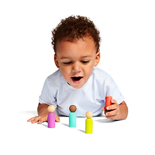 Lovevery Block Set Juego de Bloques, 70 Piezas y 18 Formas para Introducir la educación Stem (Apto para niños a Partir de 18 Meses hasta Edad Preescolar y más Mayores también.