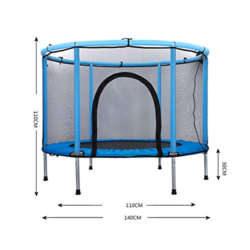 LSGNB Trampolín for niños Cubierta, Saltos de Cama, Cerca de Juguete, el Protector de Red, con barandas, Suave y Seguro, absorción de Impactos y Silencio (Color : Red)