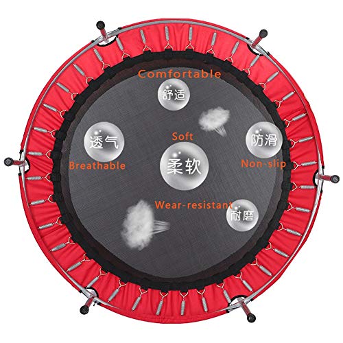 LSGNB Trampolín for niños Cubierta, Saltos de Cama, Cerca de Juguete, el Protector de Red, con barandas, Suave y Seguro, absorción de Impactos y Silencio (Color : Red)