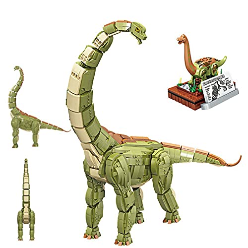 LTGO Juego de construcción de dinosaurios de 2250 piezas Brachiosaurus con efectos de sonido, compatible con Lego, juguete a partir de 6 años, regalo para niños