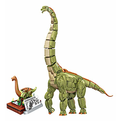 LTGO Juego de construcción de dinosaurios de 2250 piezas Brachiosaurus con efectos de sonido, compatible con Lego, juguete a partir de 6 años, regalo para niños