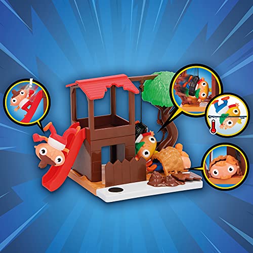 LUCKY BOB Mini Playset Street | Descubre las 3 figuras y 3 cartas de Lucky Bob en el Parque interactivo | Juguete y regalo para niños +3 años