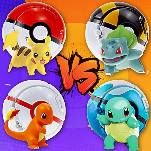 Lunriwis Poké Bolas Pokéball,Poke Bolas con Figuras,Ball figuritas Poké ​Bolas Pokéball,Pop Poke-Mon Ball,Mini Poke Ball Toys para niños