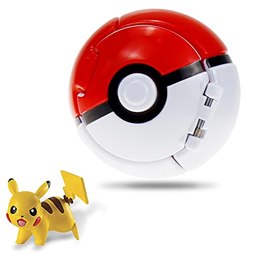 Lunriwis Poké Bolas Pokéball,Poke Bolas con Figuras,Ball figuritas Poké ​Bolas Pokéball,Pop Poke-Mon Ball,Mini Poke Ball Toys para niños