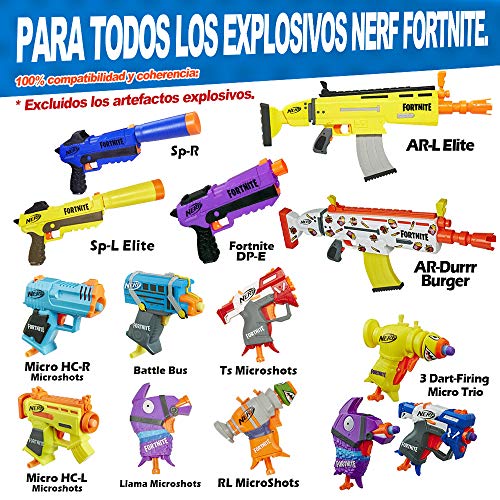 LVHERO 100 Balas Dardos Darts para Nerf Fortnite Armas de Juguete