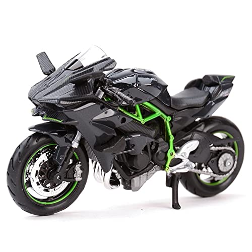 LYJB 1:18 por Kaw-asaki H2 r Estuche estático Vehículos de fundición Pasatiempos coleccionables Motociclismo Modelo Juguetes Colección Decoración Modelo de Motocicleta