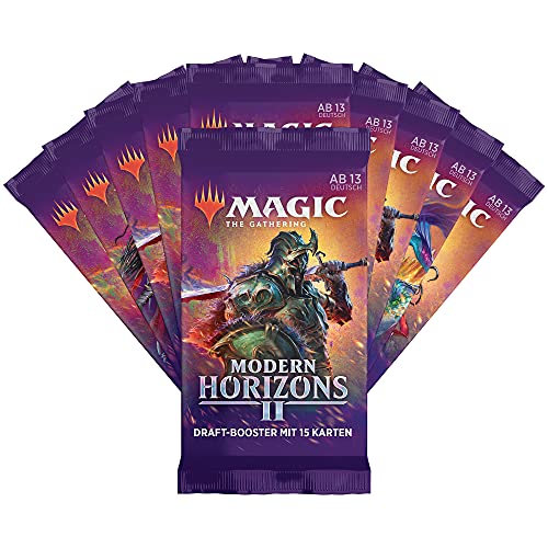 Magic The Gathering C97561000 Modern Horizons 2 Paquete, 10 Draft-Booster y Accesorios (versión Alemana)