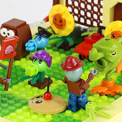 MAGMABRICK Plants Vs Zombies: Zombie Set y Plant 4X4 Battle Stage Building Compatible con Lego